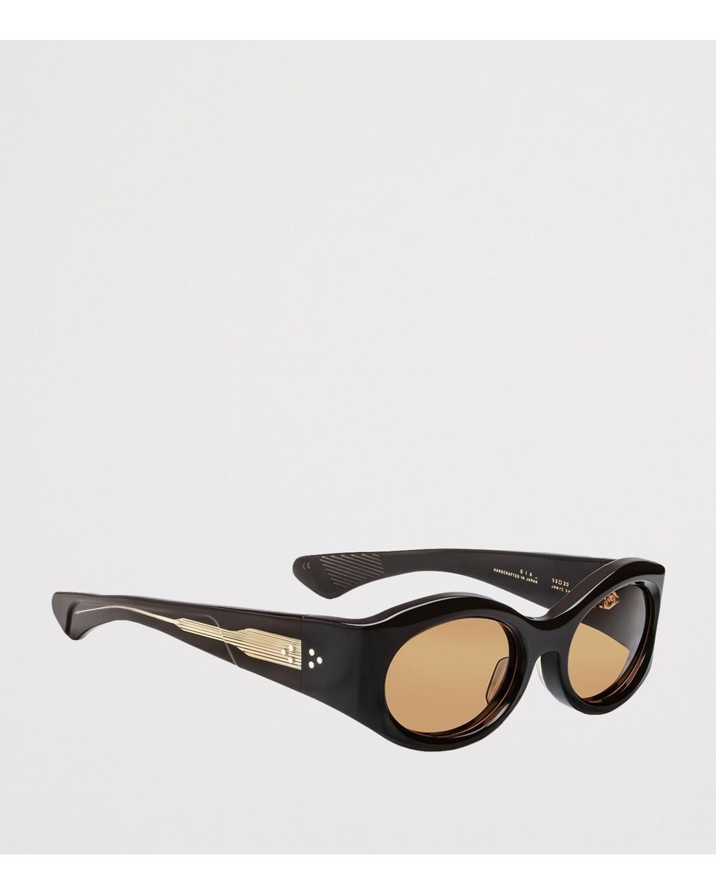 Jacques Marie Mage Black Gia Oval Sunglasses
