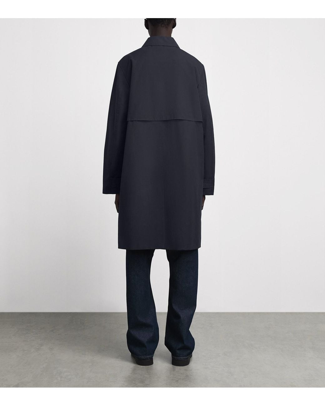 Sunspel Blue Cotton Ventile Overcoat for men