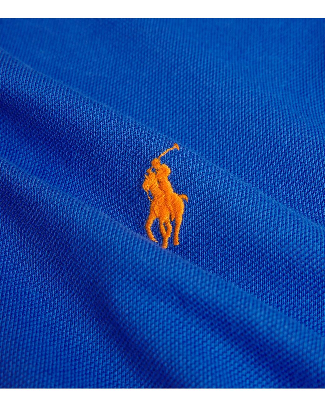 Polo Ralph Lauren Blue Cotton Mesh Custom-Fit Polo Shirt for men