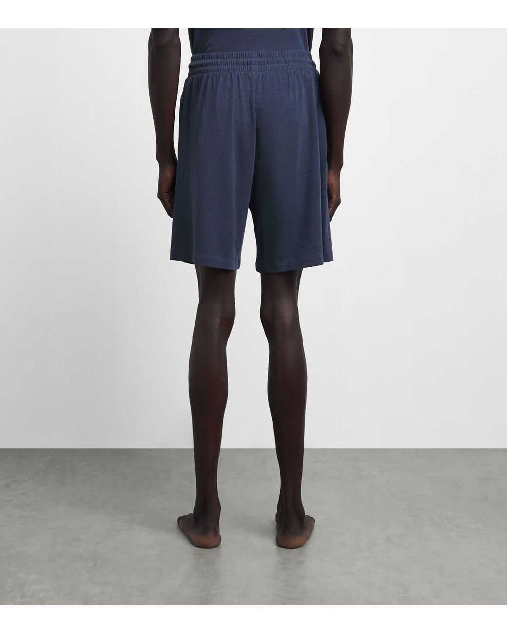 Zimmerli of Switzerland Blue Soft Lounge Pyjama Shorts for men