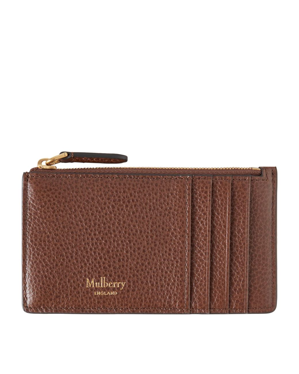 Mulberry Brown Continental Zipped Long Card Holder