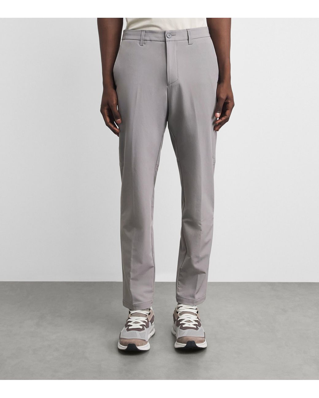 Boss Gray Commuter Slim Chinos for men