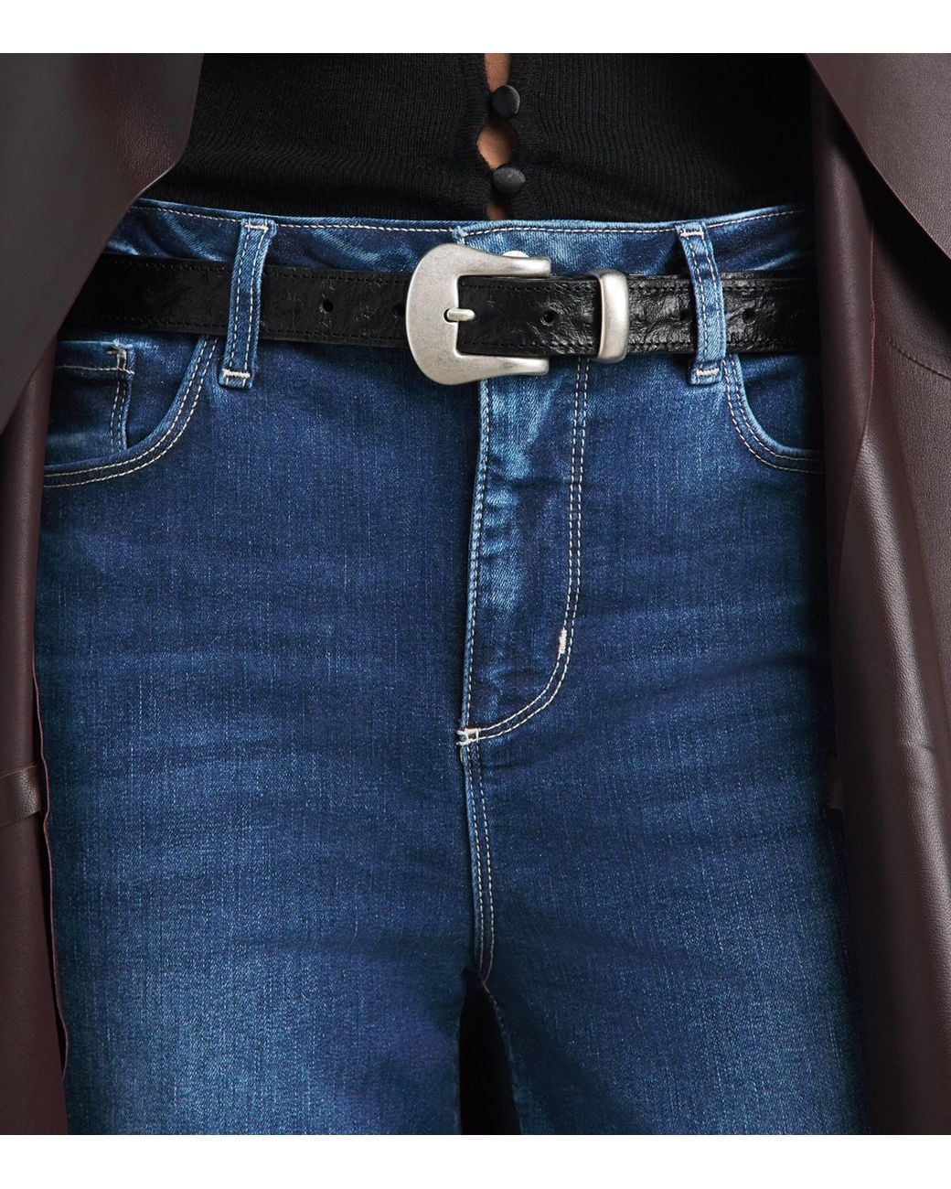 L'Agence Blue Celestia Ultra-High-Rise Slim Jeans