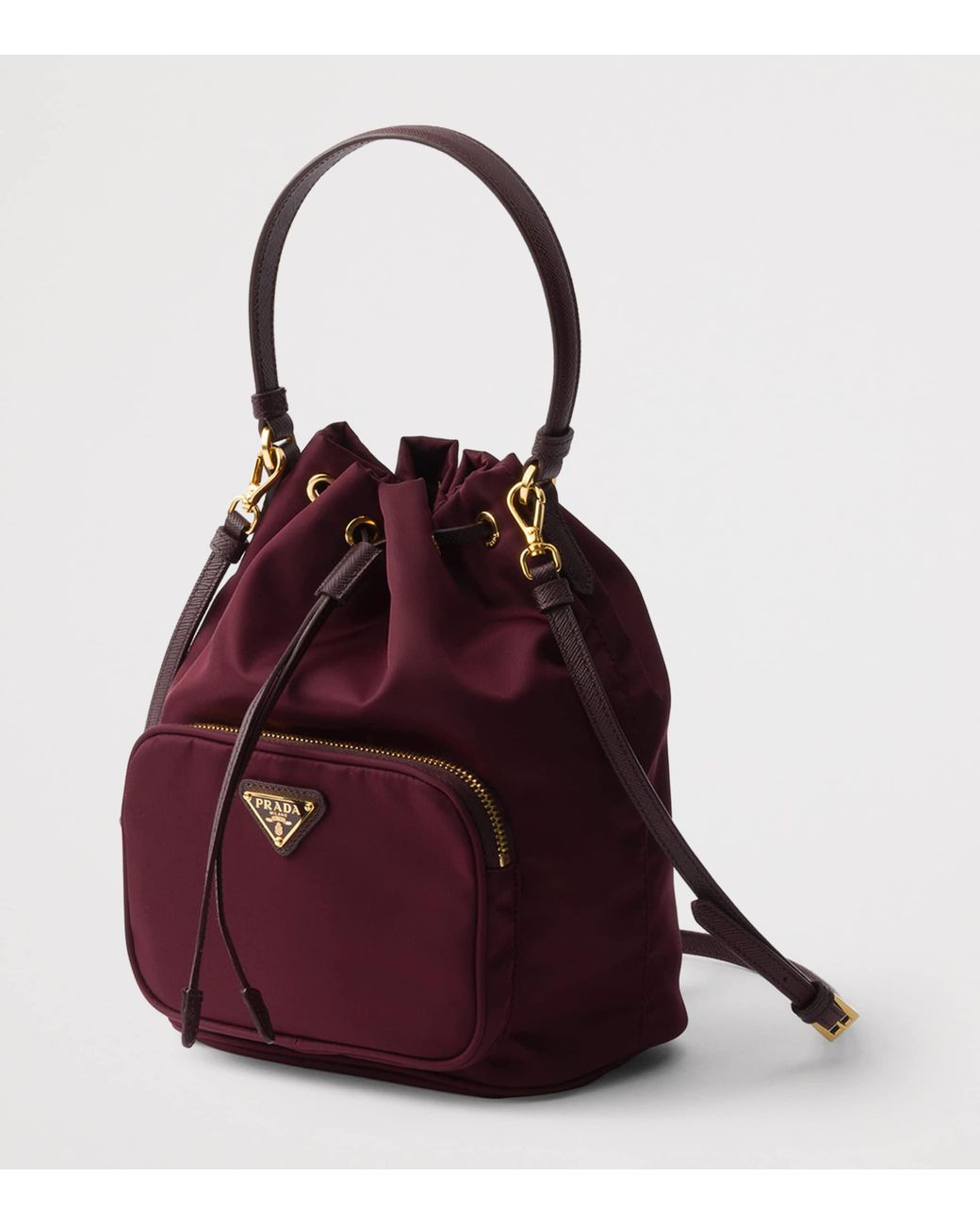 Prada Red Re-Nylon Duet Bucket Bag