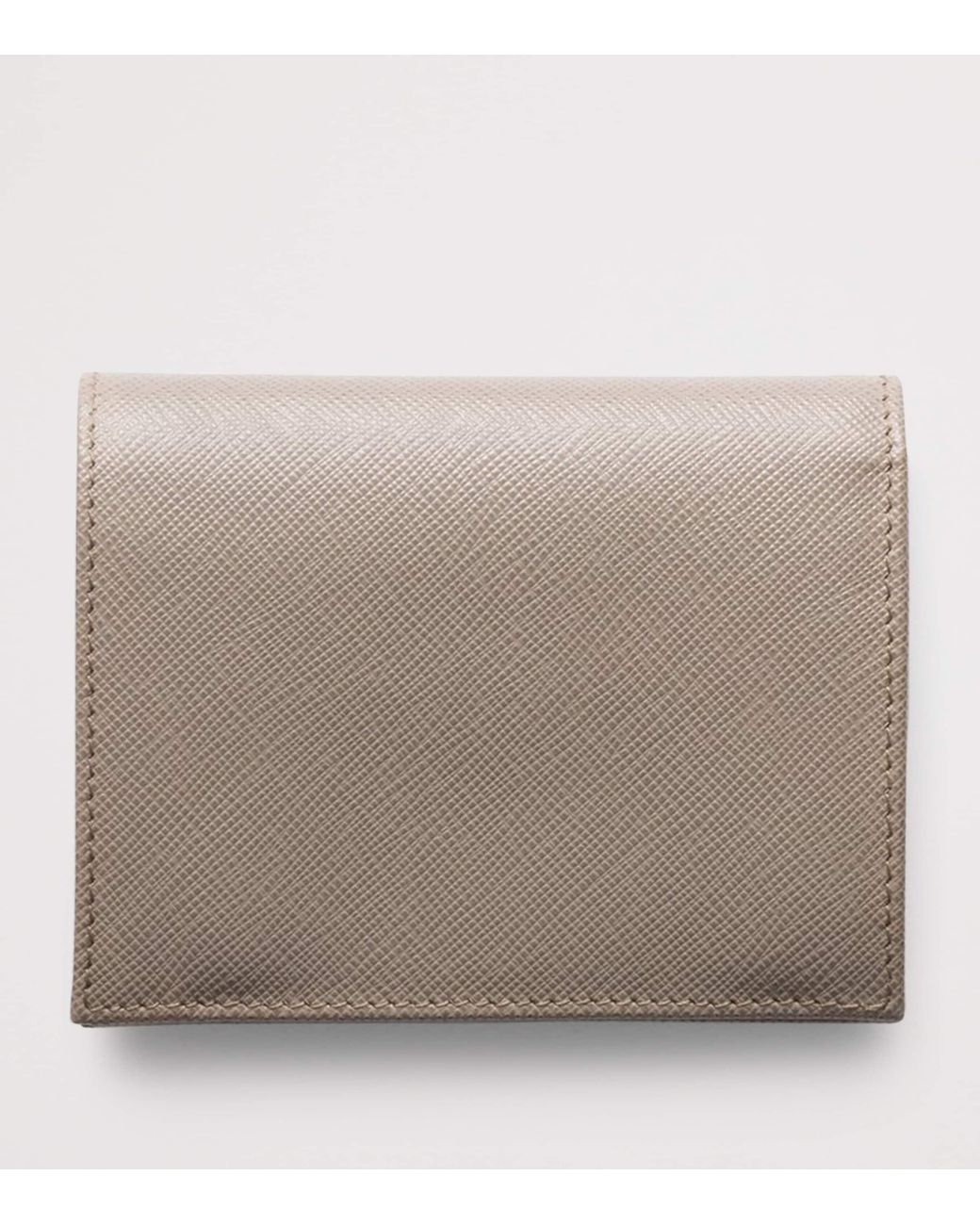 Prada Natural Small Saffiano Leather Wallet