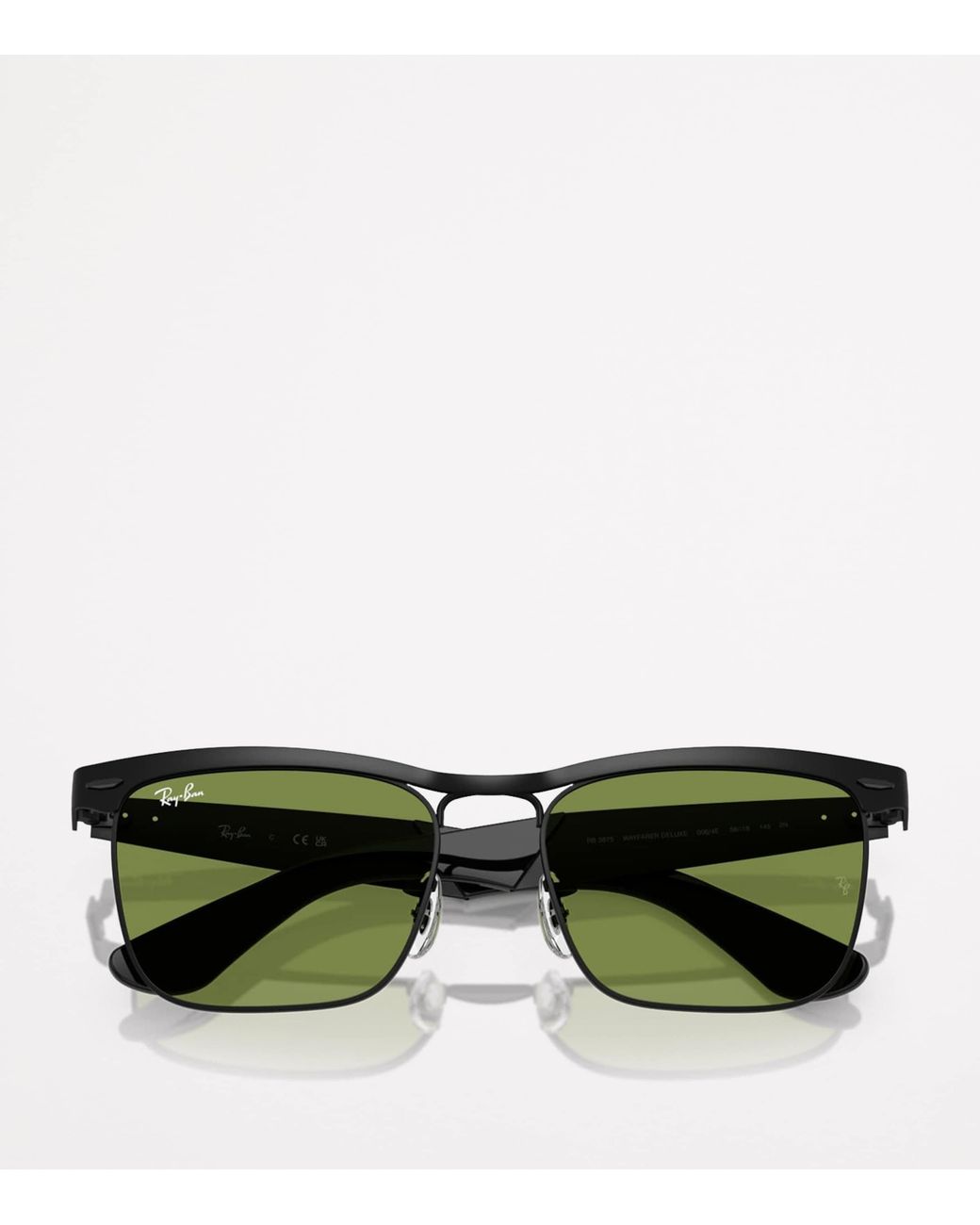 Ray-Ban Green Rb3875 Wayfarer Deluxe Square Sunglasses