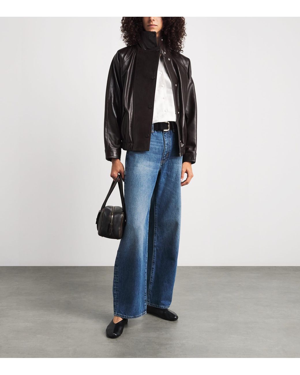Sandro Black Suede Belt
