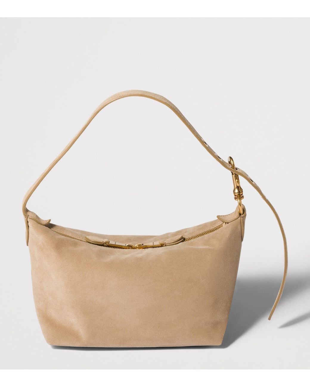 Miu Miu Natural Small Suede Spirit Shoulder Bag