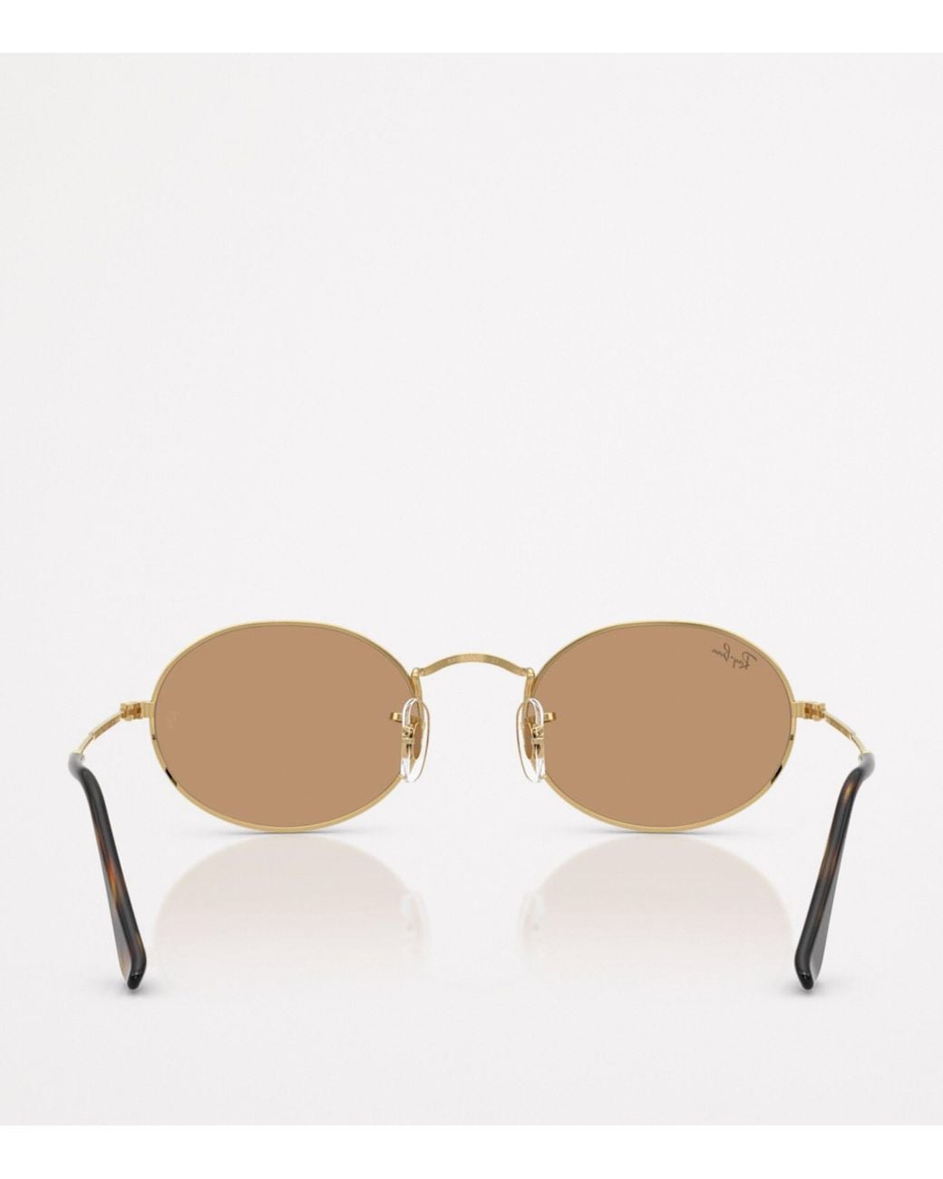 Ray-Ban Natural Rb3547 Oval Metal Sunglasses
