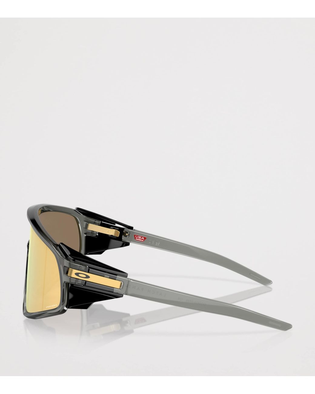 Oakley Yellow Latch Panel Shield Sunglasses