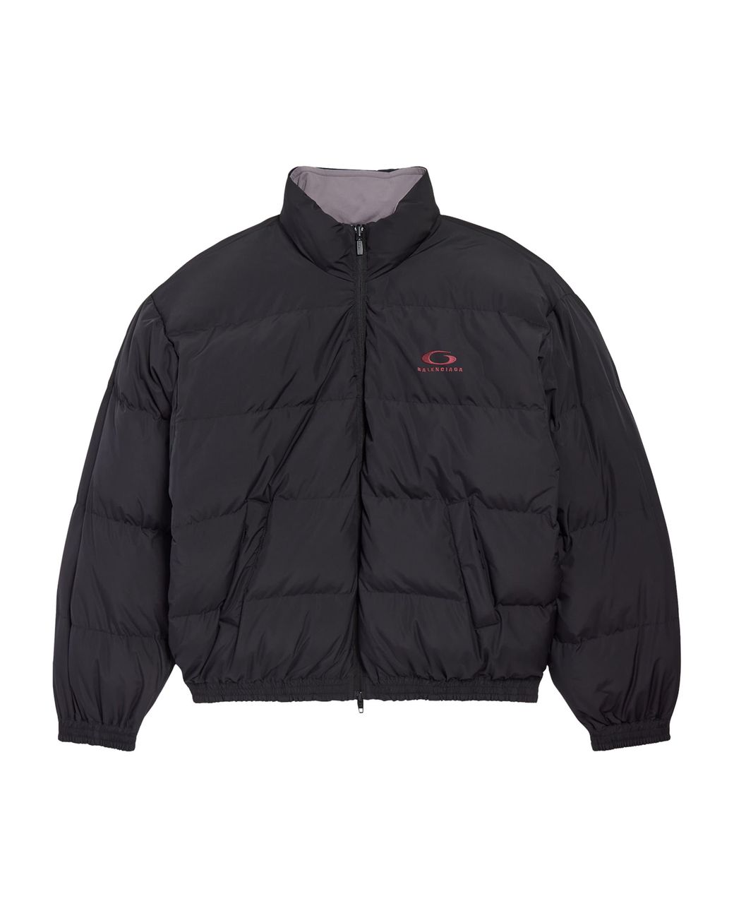 Balenciaga Purple Down-Filled Reversible Track Jacket for men