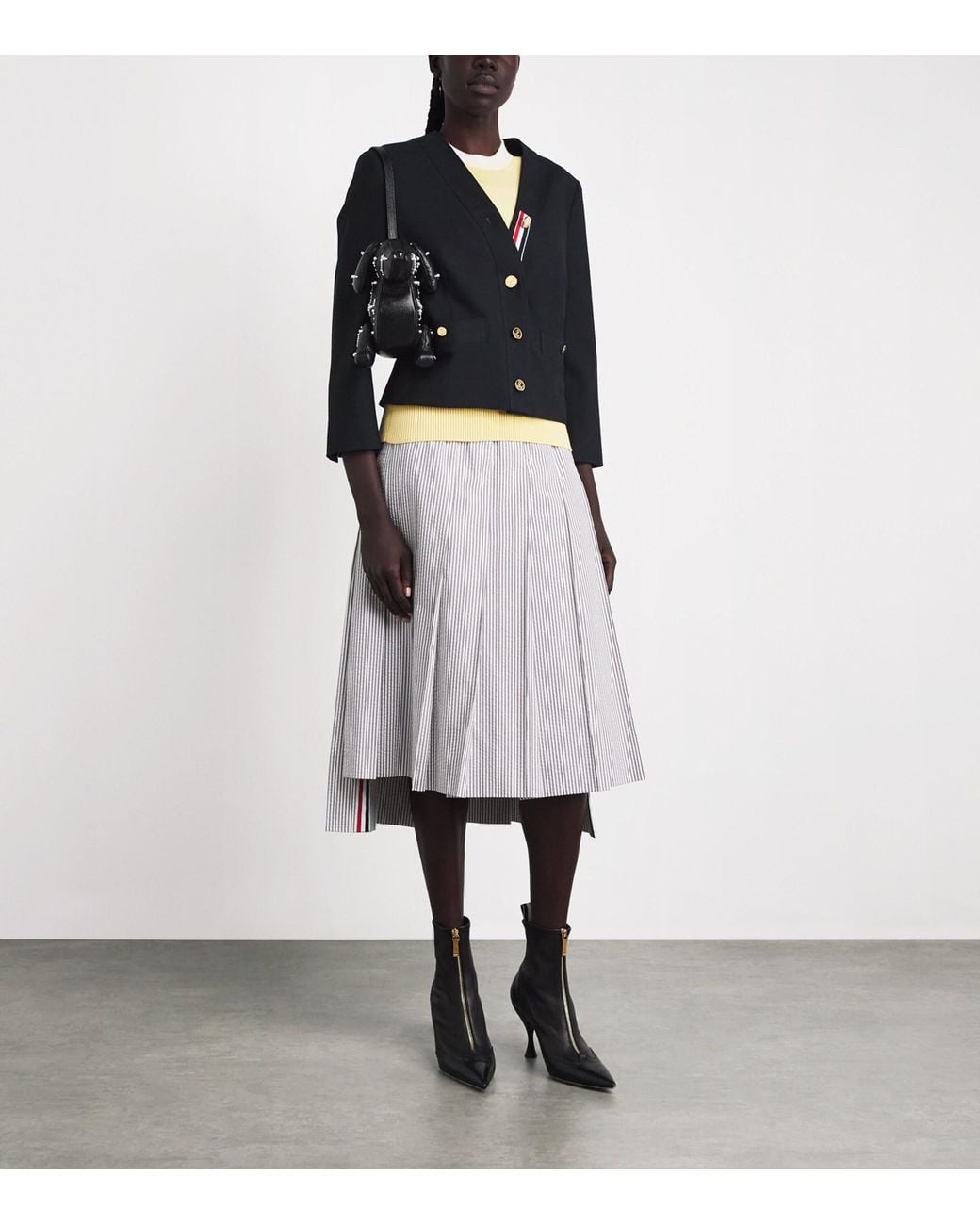 Thom Browne Blue Virgin Wool Jacket
