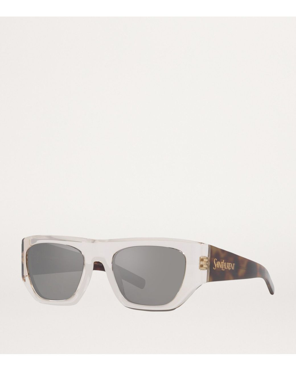 Saint Laurent Gray Sl 740 Pillowed Square Sunglasses