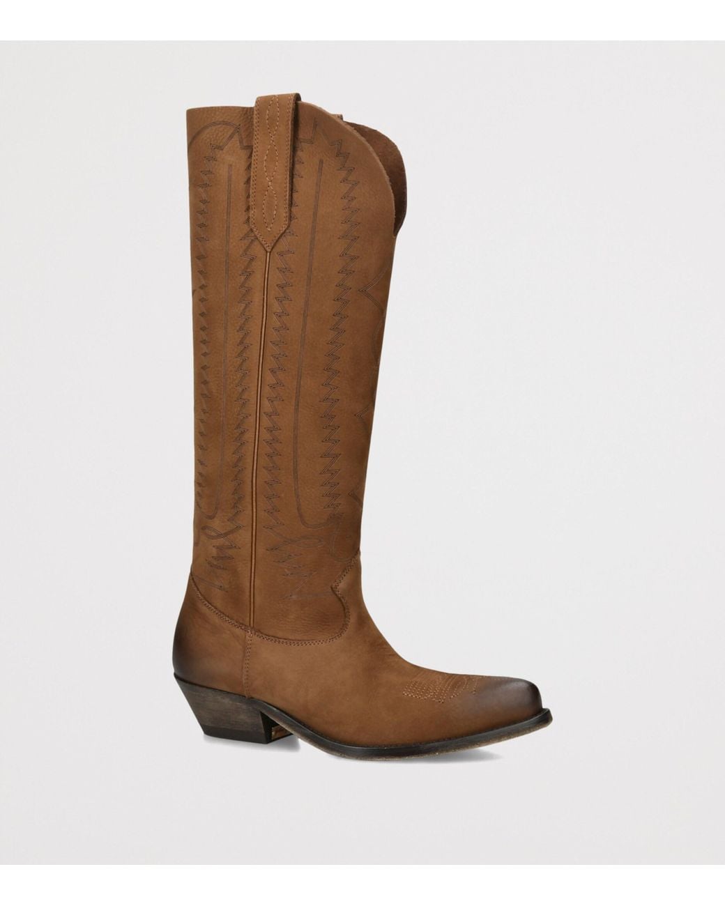 Golden Goose Deluxe Brand Brown Leather Wish Star Knee-High Boots 40