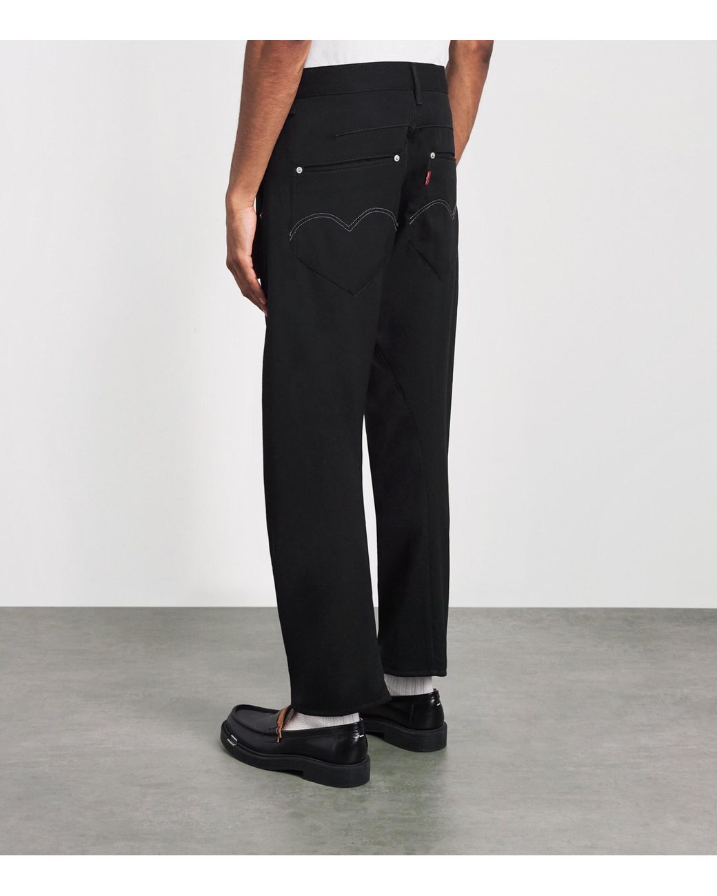 Junya Watanabe Black Wool Trousers for men
