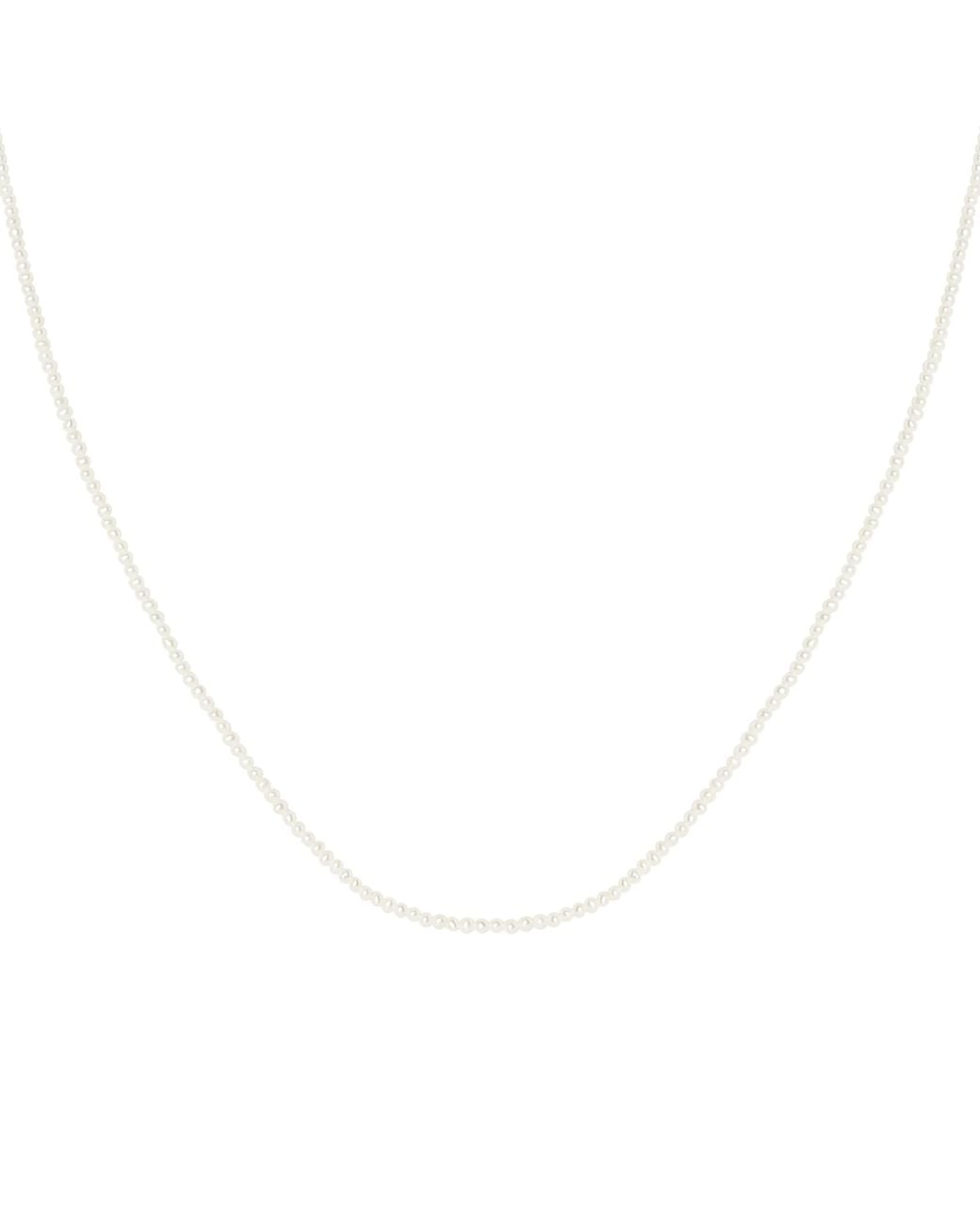 Astrid & Miyu White And Pearl Necklace