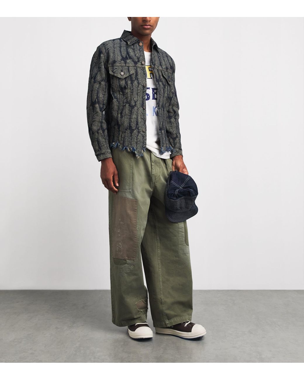 Kapital Gray Magpie Denim Jacket for men