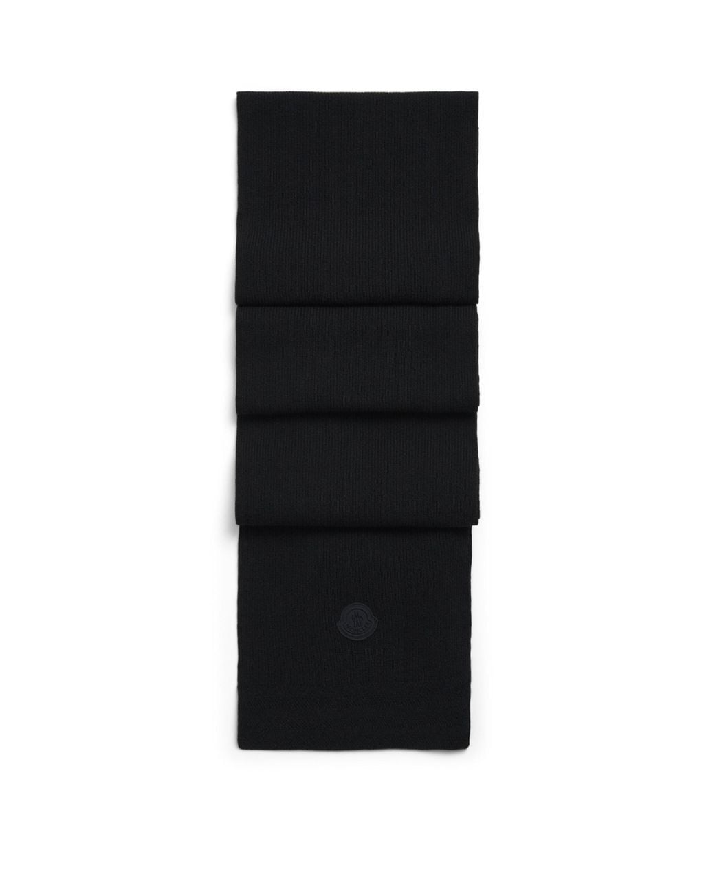 Moncler Black Wool-Cashmere Scarf for men