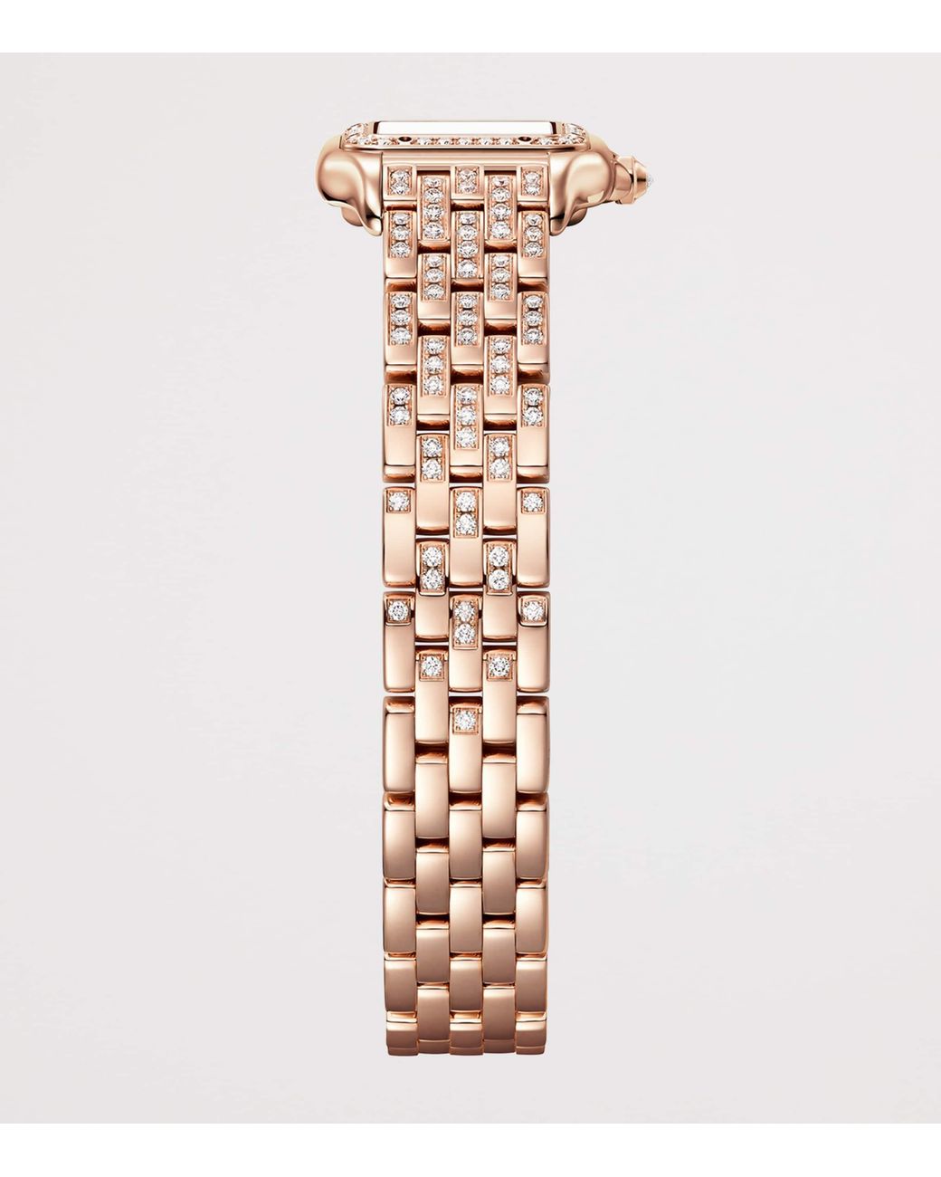 Cartier Metallic Rose And Diamond Panthère De Watch