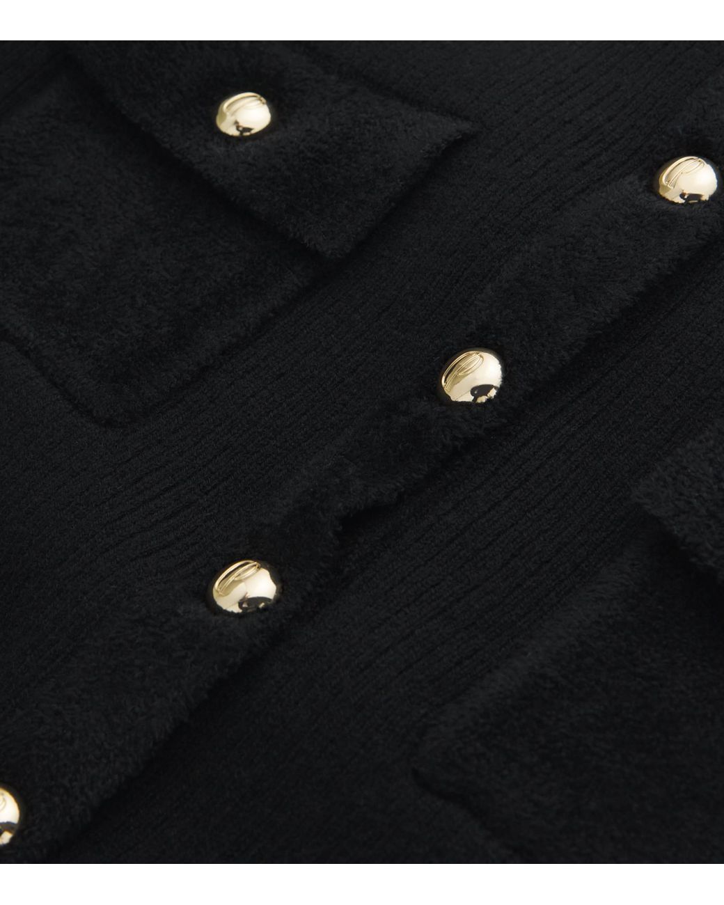 Claudie Pierlot Black Knitted Short-Sleeve Top
