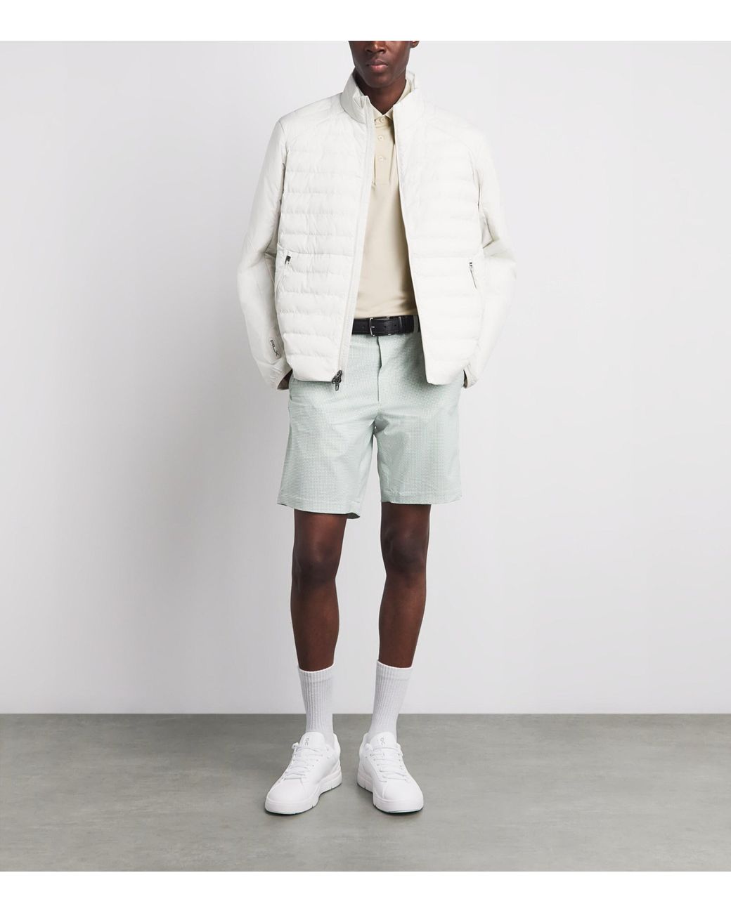 Ralph Lauren White Airflow Polo Shirt for men