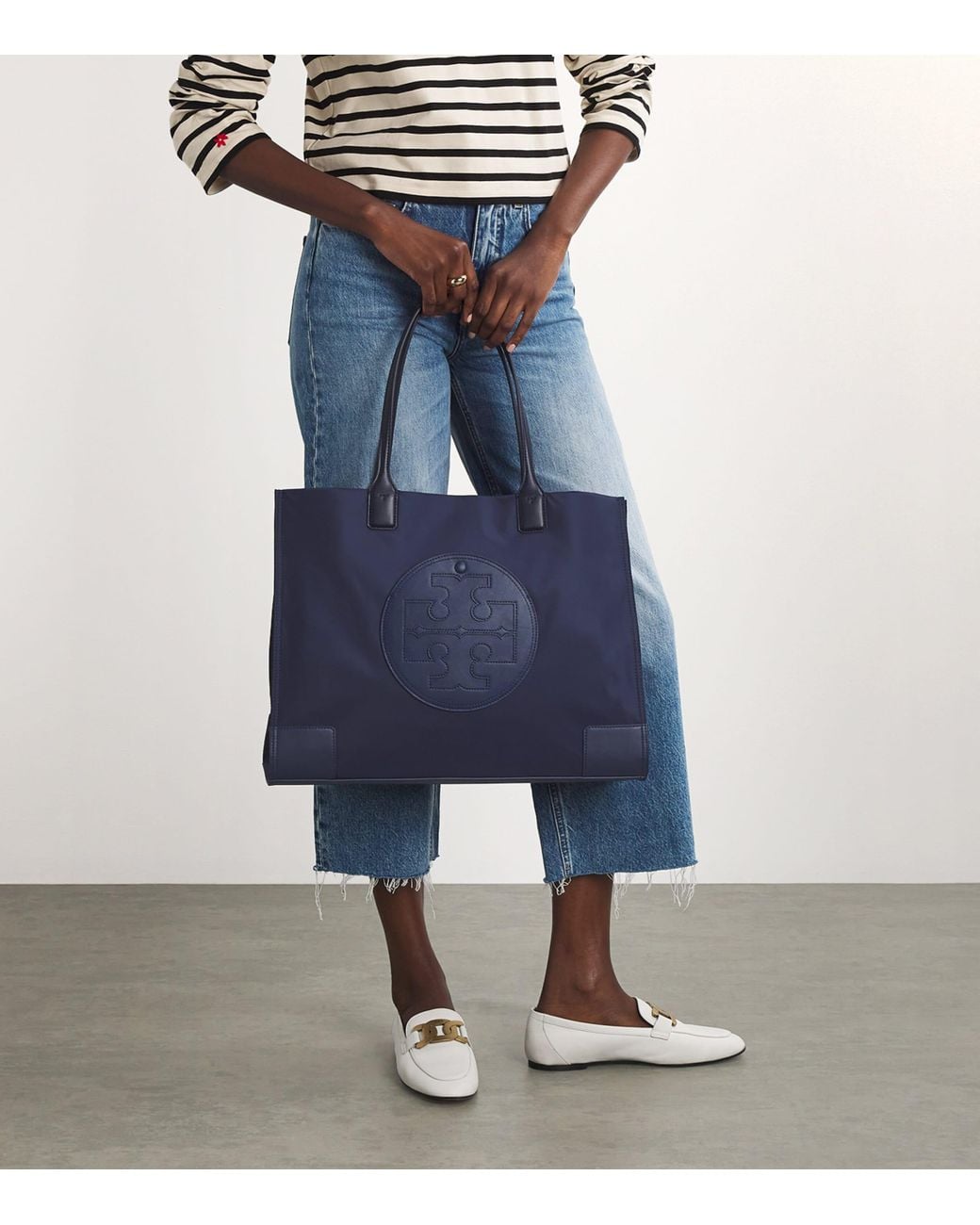 Tory Burch Blue Ella Tote Bag