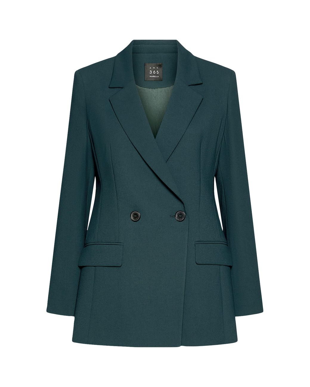 Marella Green Double-Breasted Blazer