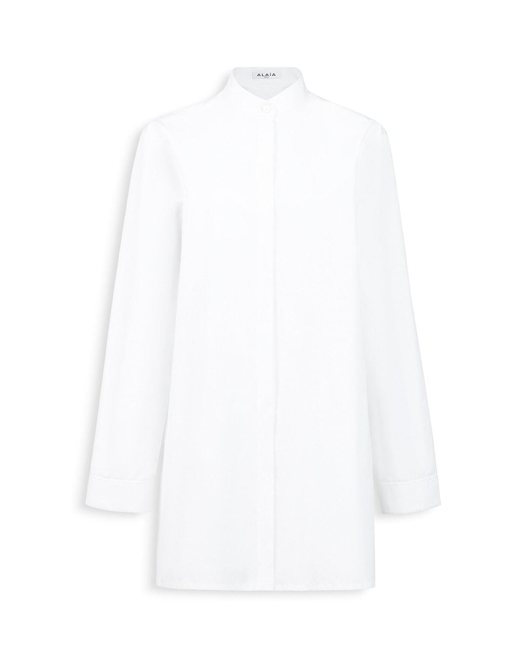 Alaïa White Cotton Poplin Shirt And Bralette