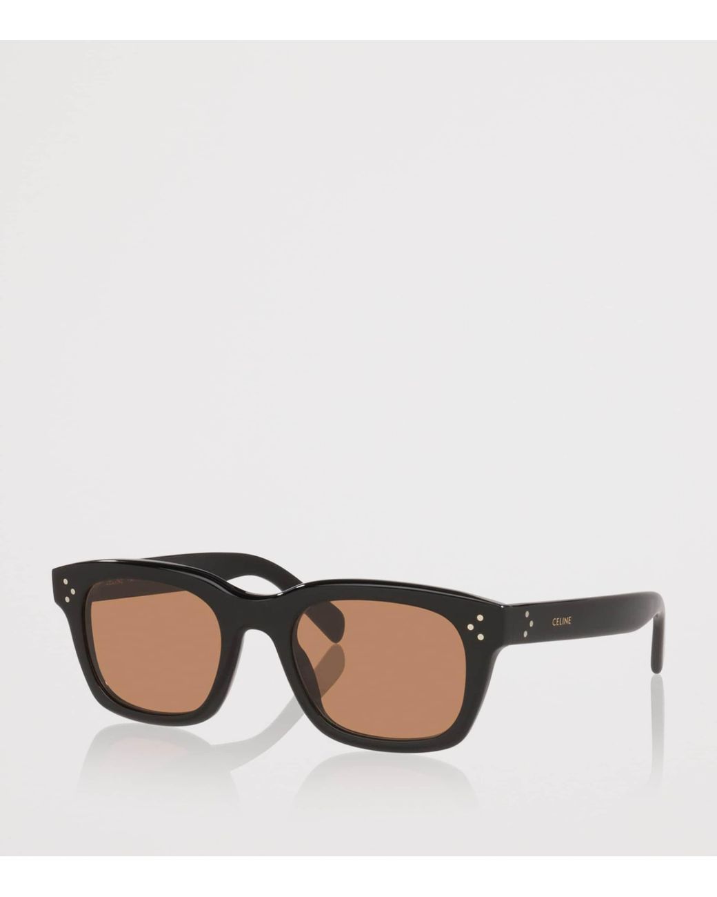 Céline Brown Acetate 3 Dots Cl40232I Irregular Sunglasses for men
