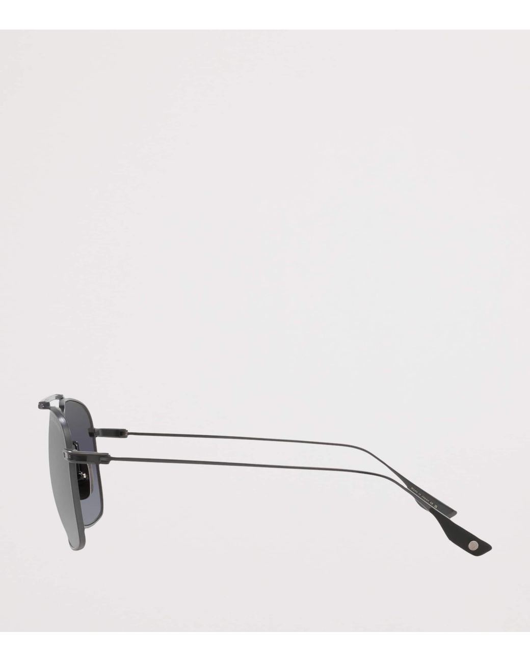 Dita Eyewear Gray Metal Alkamx Square Sunglasses