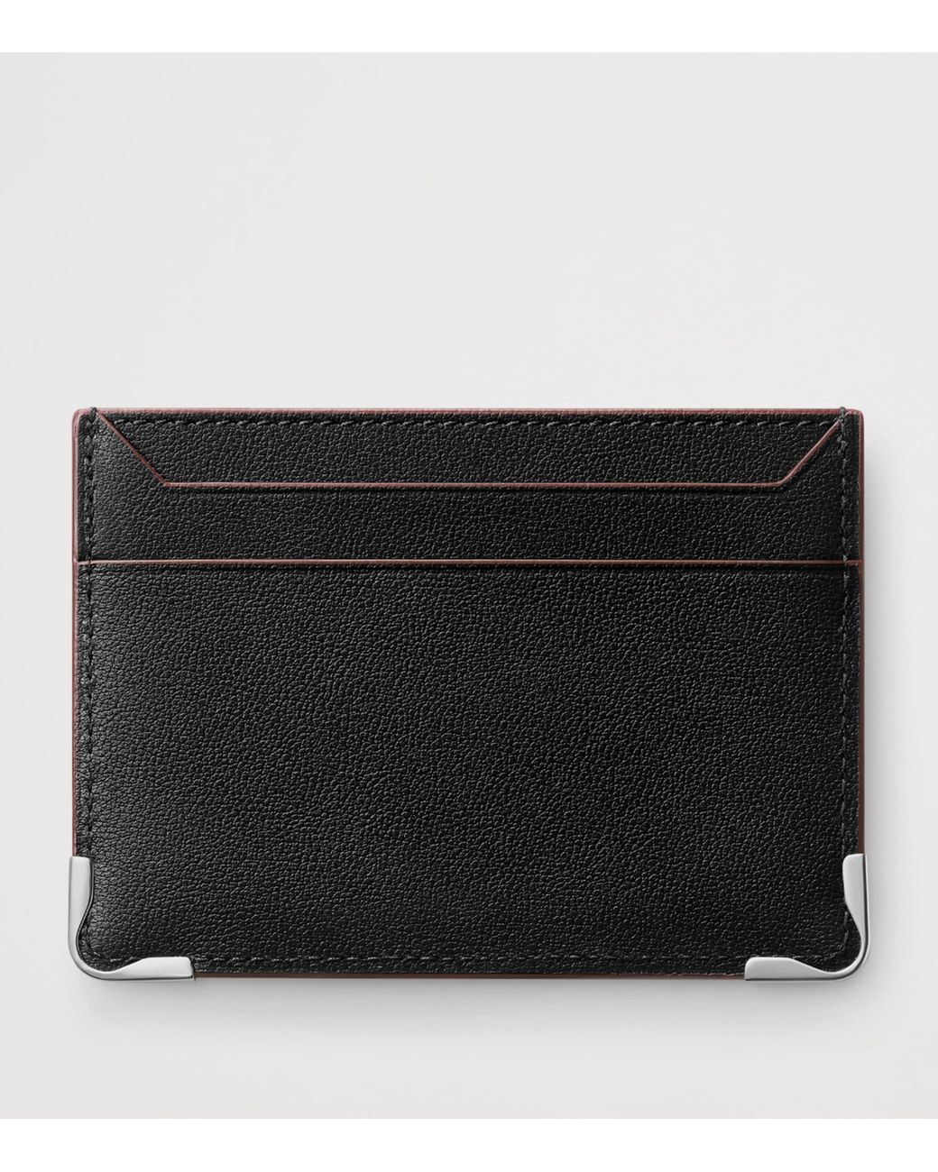 Cartier Black Leather Must De Card Holder for men