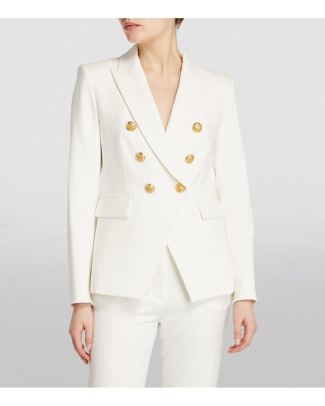 Veronica Beard White Miller Dickey Blazer