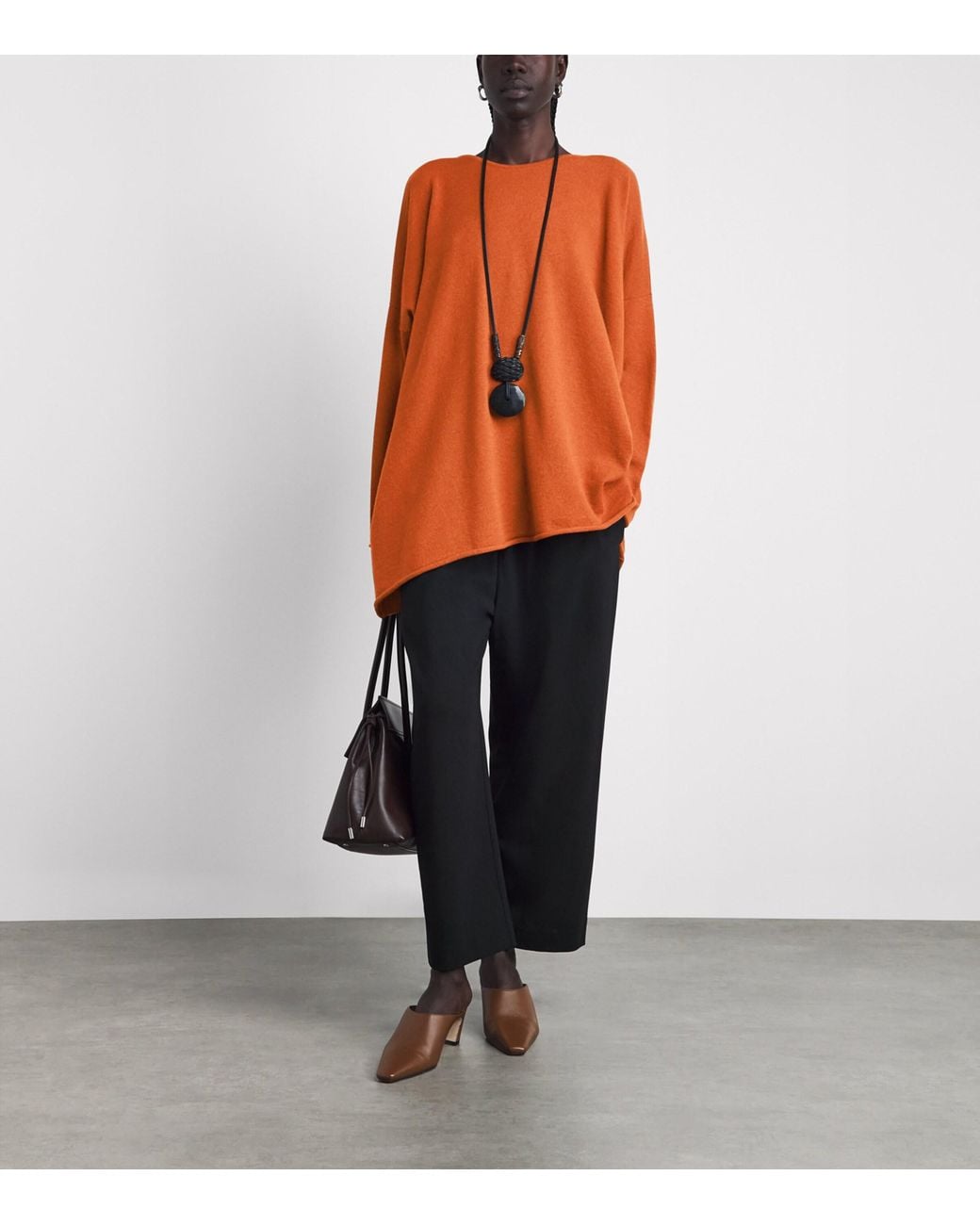 Eskandar Orange Cashmere Sweater