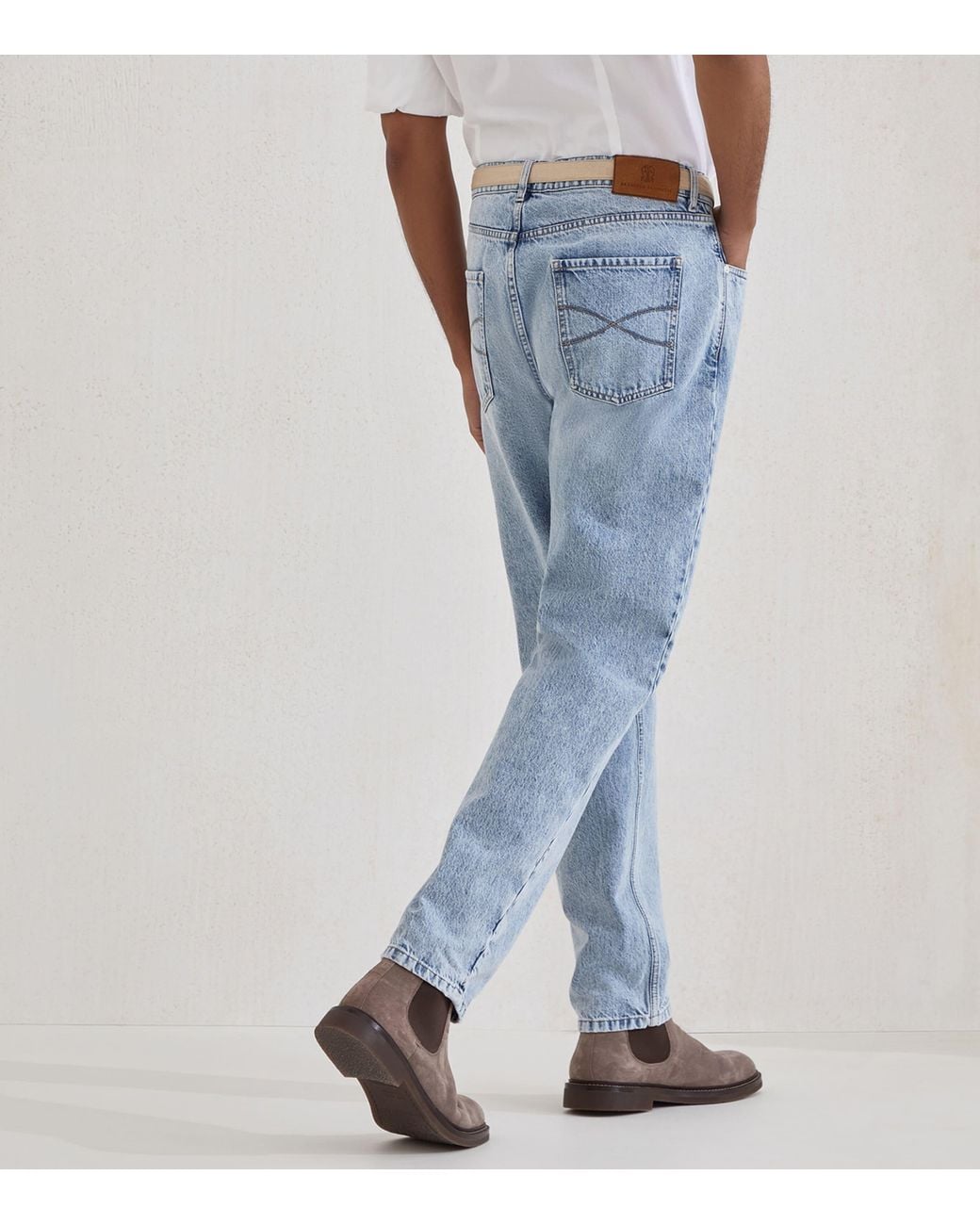 Brunello Cucinelli Blue Iconic Straight-Fit Jeans for men