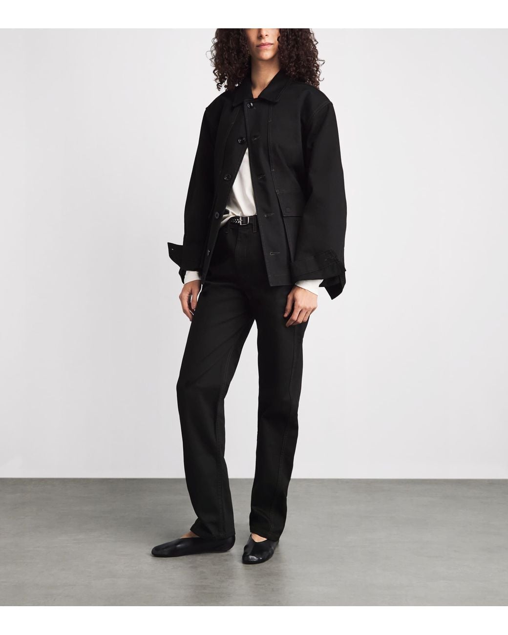 Lemaire Black Boxy Denim Jacket