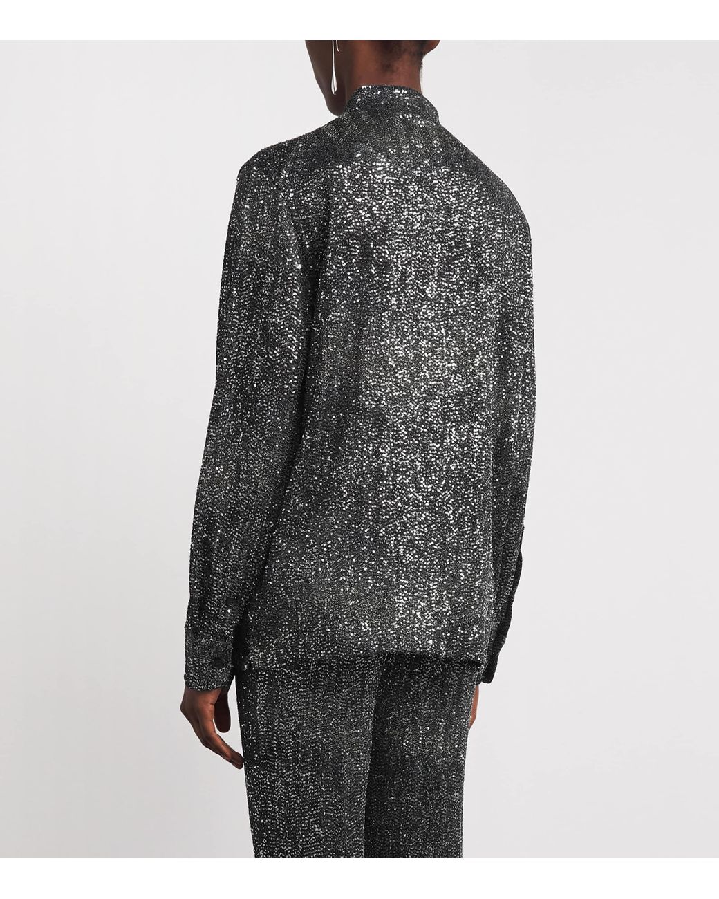 Missoni Gray Sequin Chevron Shirt