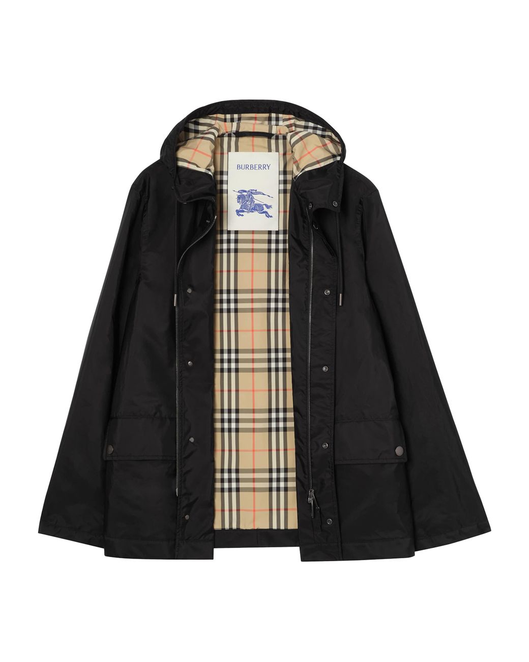 Burberry Black Hooded Pembrey Jacket for men