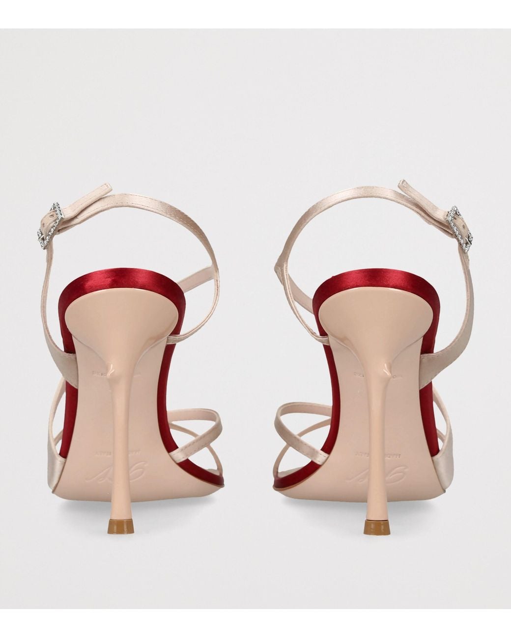 Roger Vivier Pink Satin Rose Sandals 85