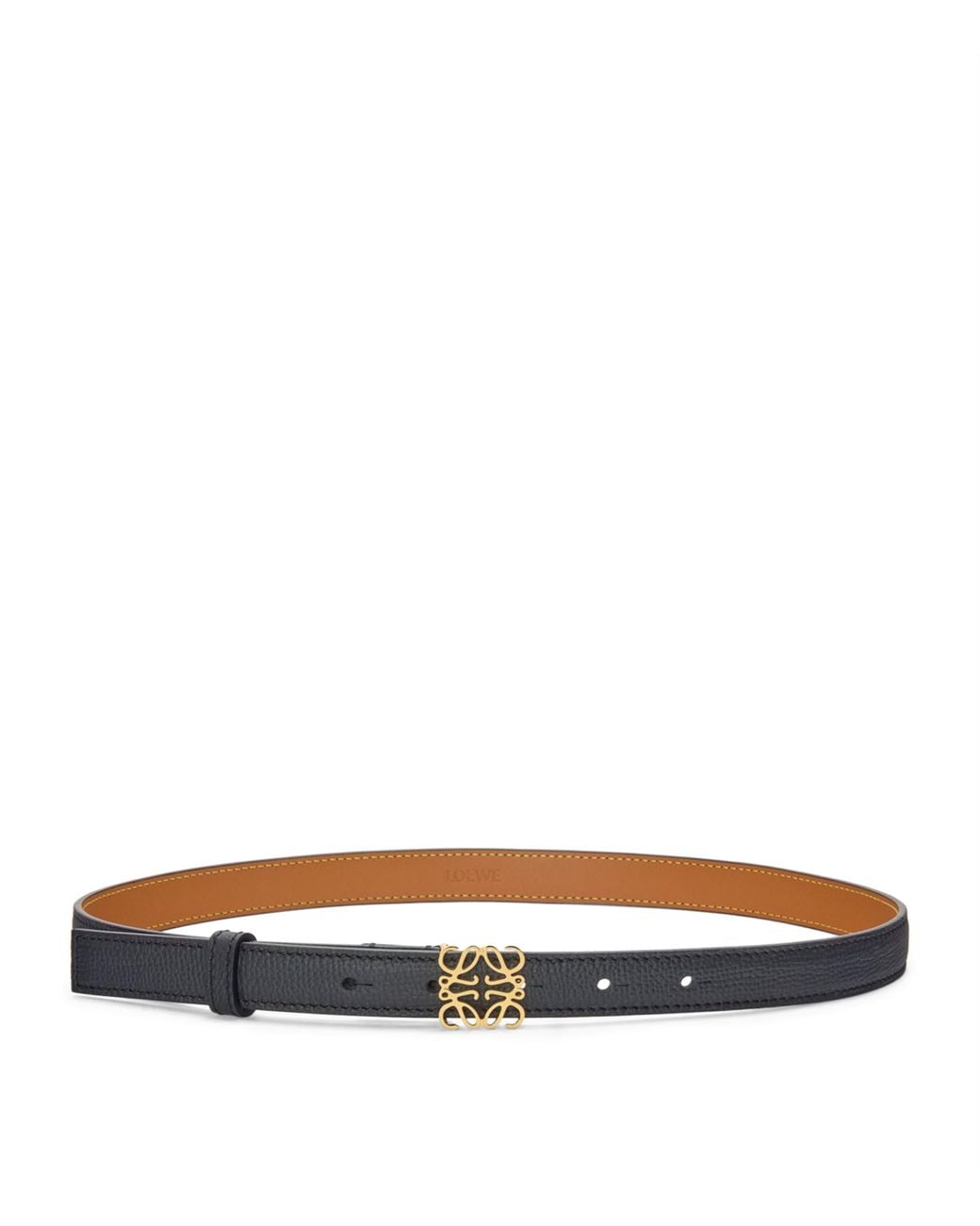 Loewe Black Calfksin Anagram Belt