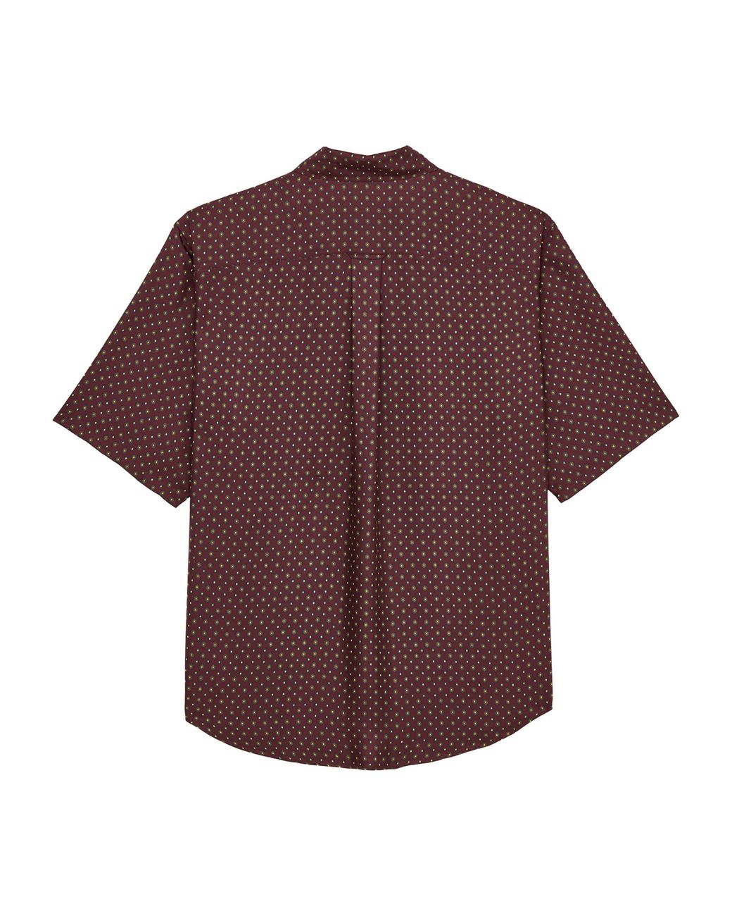 Saint Laurent Purple Silk Hexagonal-Pattern Shirt for men