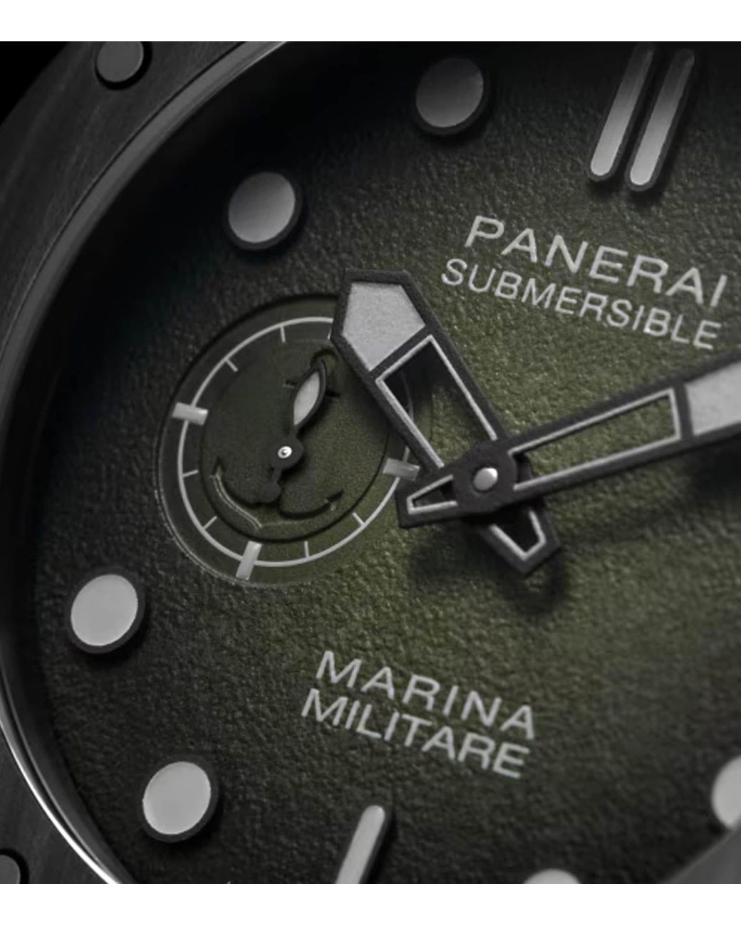 Panerai Gray Stainless Steel Submersible Marina Militare Watch for men