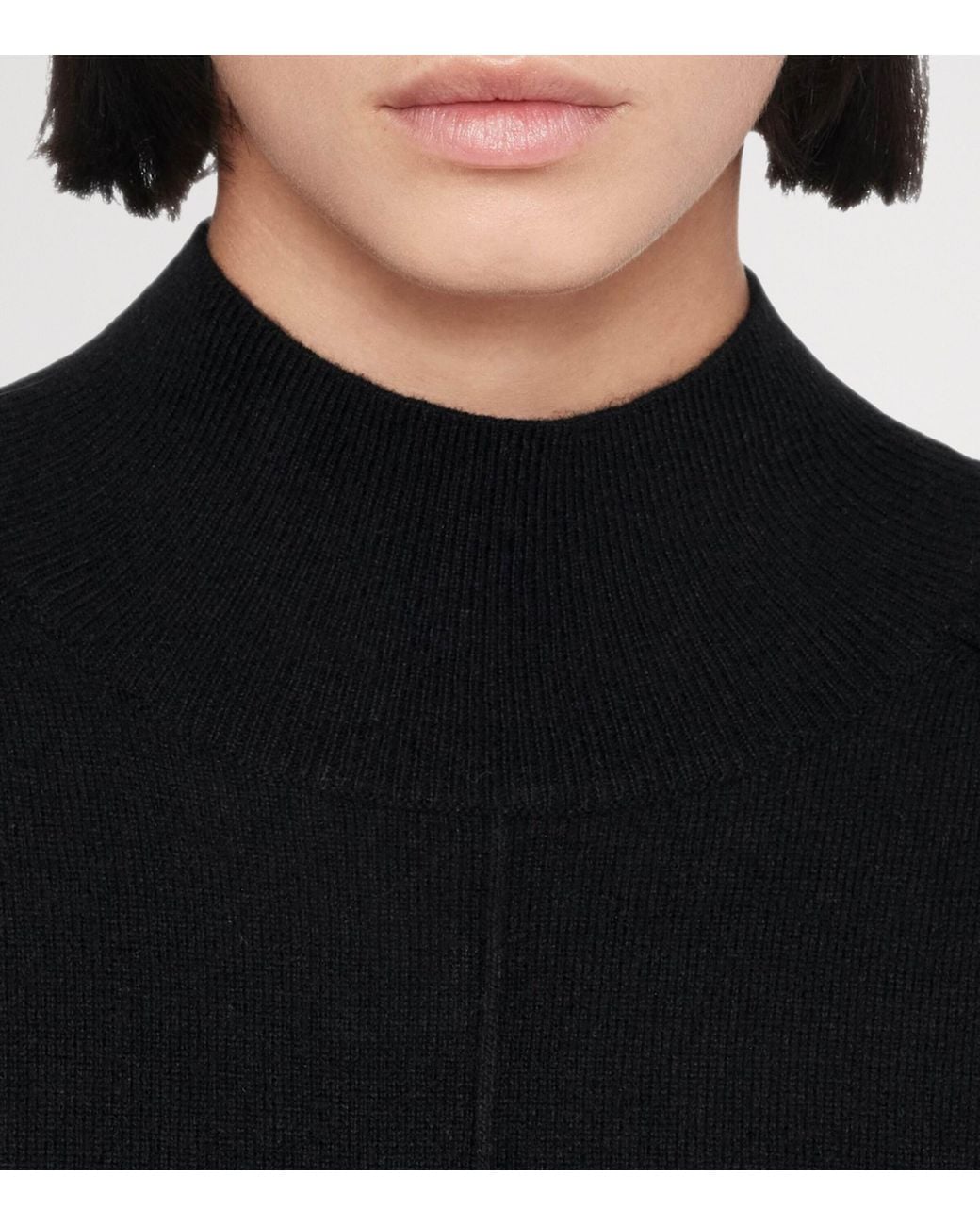 AllSaints Black Cashmere-Wool Fedi Sweater