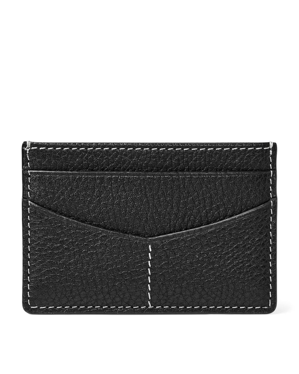Aspinal Black Leather Hudson Slim Card Holder