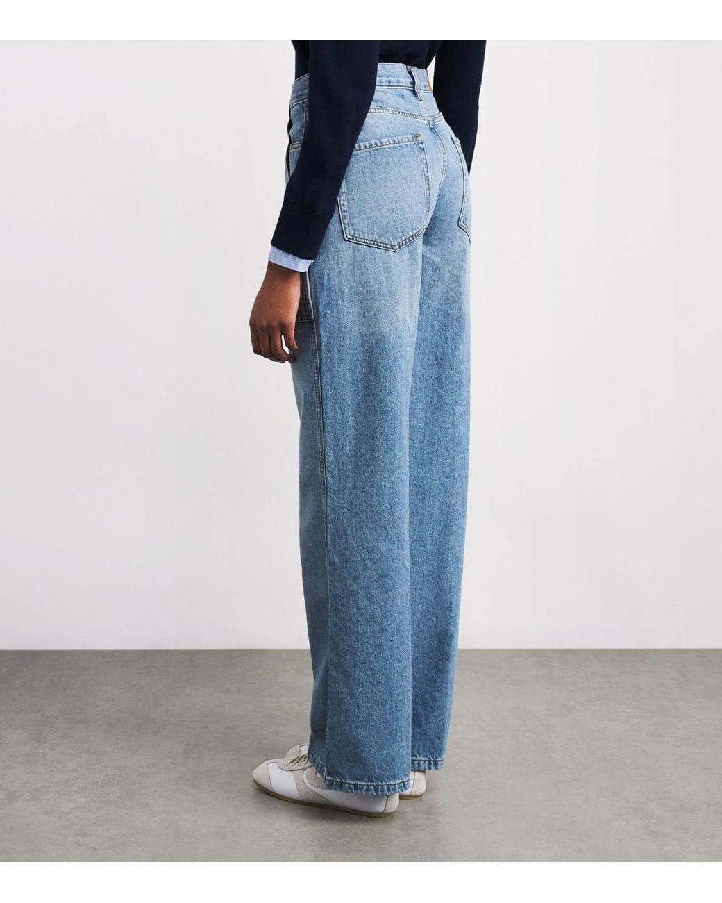 Sandro Blue Wide-Leg Jeans