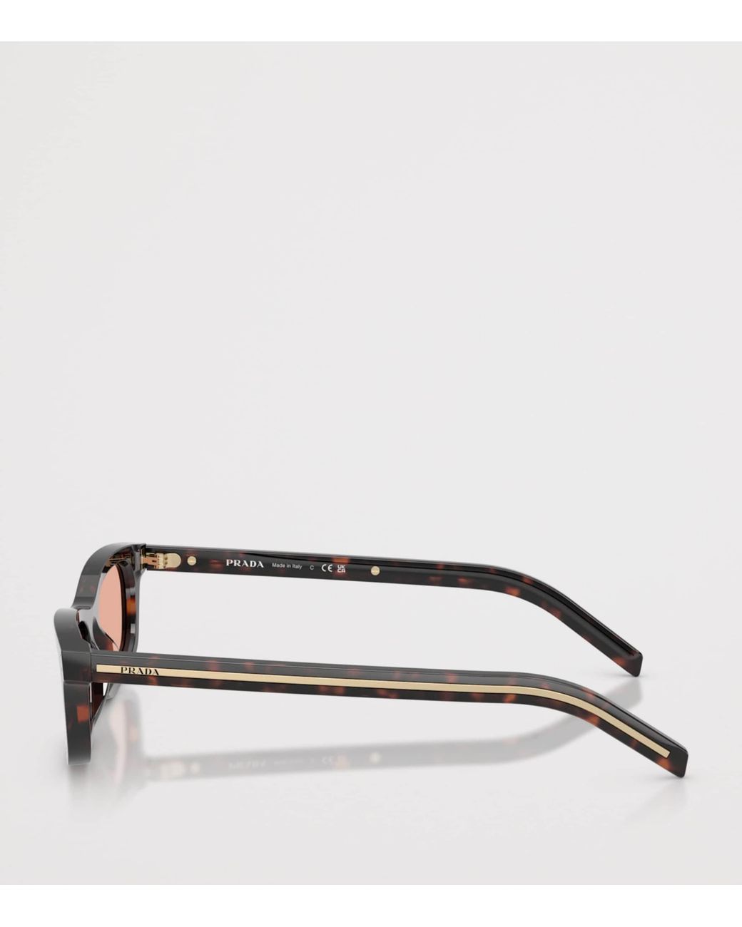 Prada Brown Acetate Pillow Sunglasses