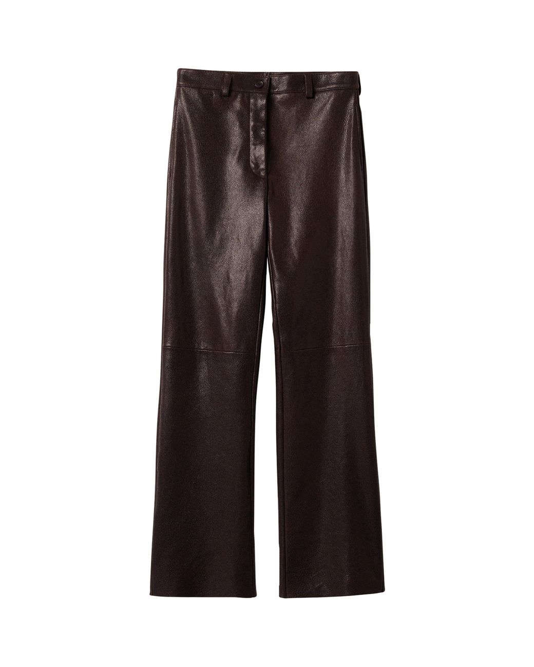 Miu Miu Brown Leather Trousers