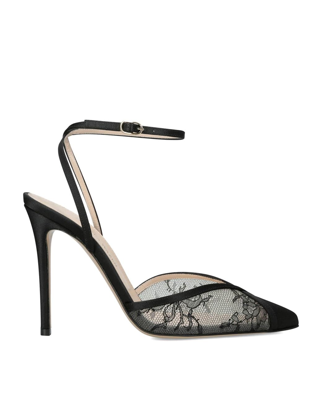 Andrea Wazen Metallic Lace Lenny Pumps 105