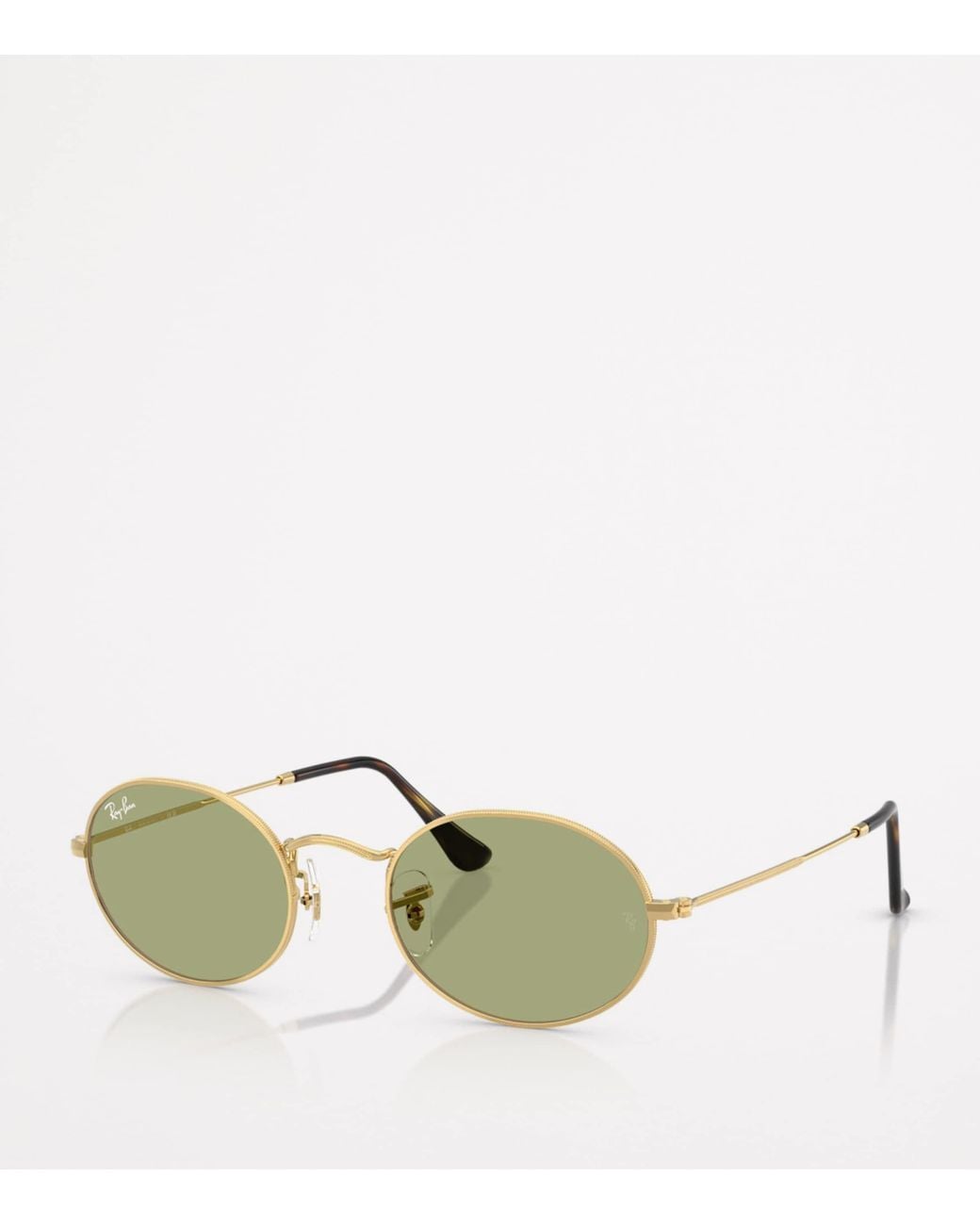 Ray-Ban Green Rb3547 Oval Metal Sunglasses