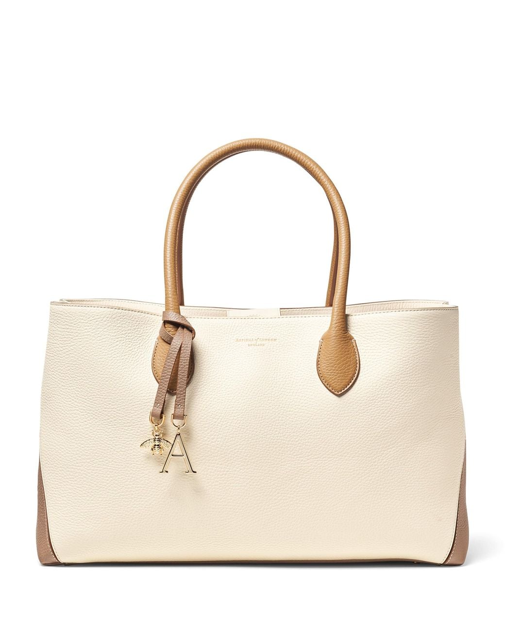 Aspinal Natural Leather London Tote Bag