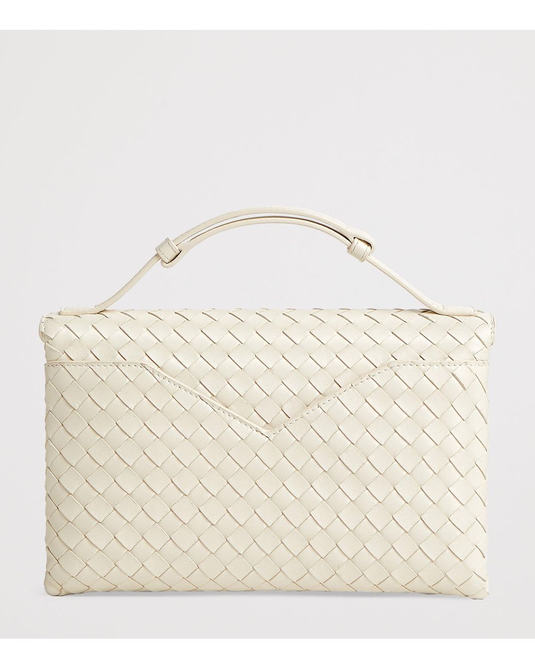 Bottega Veneta Metallic Leather Knot Lock Top-Handle Bag